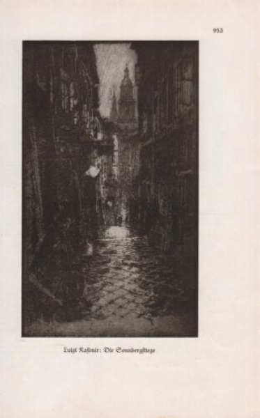 1927 - Luigi Kasimir: Die Sonnbergstiege, alter Druck